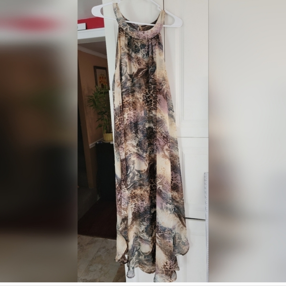 Est. 1946 Long And Flowy Maxi Dress With Paisley Style Fabric Design